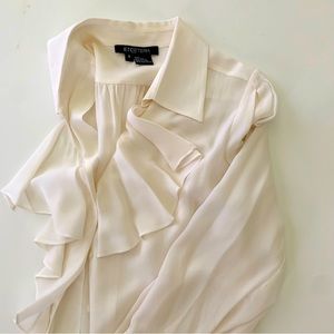 Etcetera Blouse - Color: Ivory - Size 8